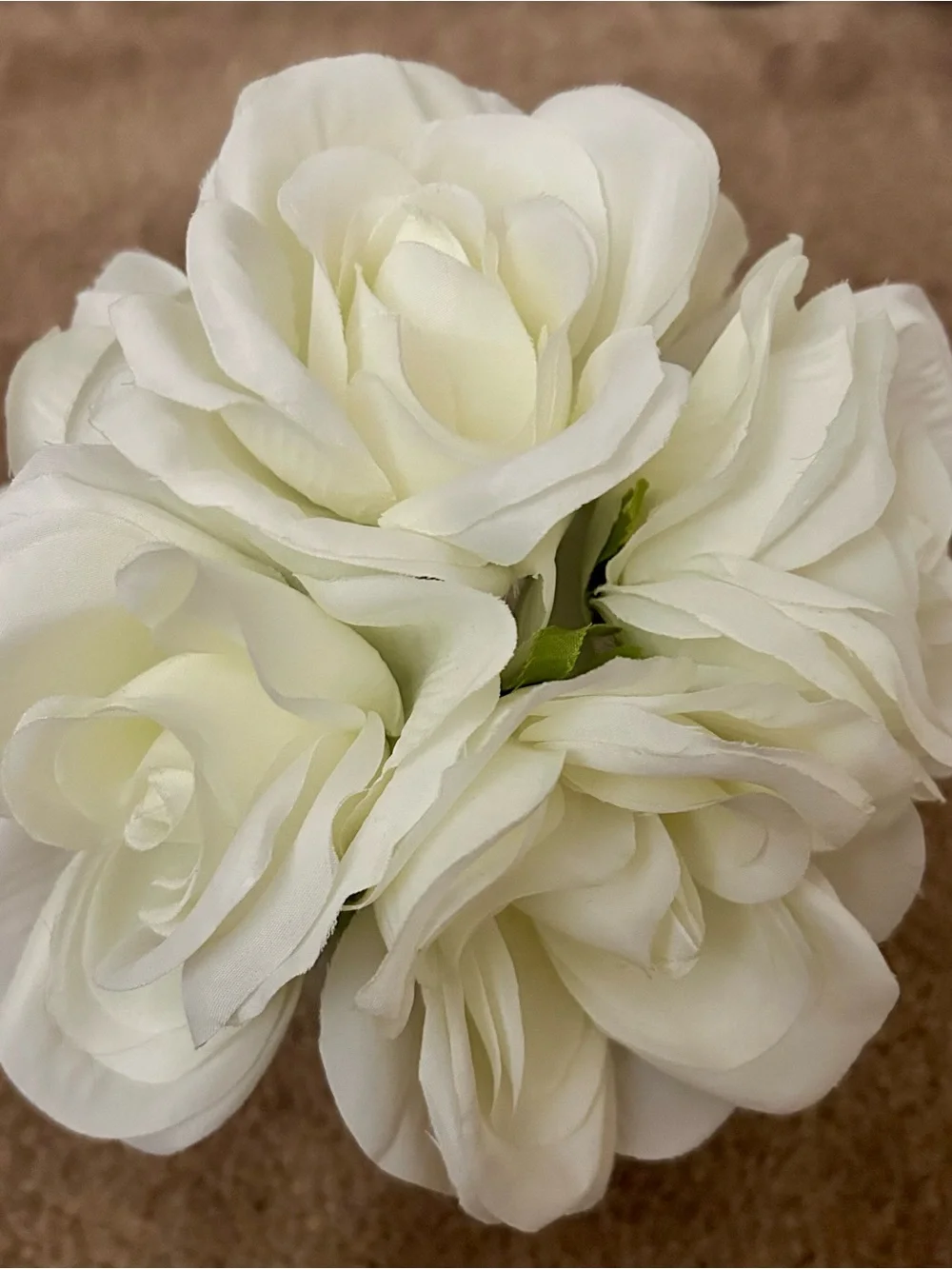 White Artificial Rose Bouquet -